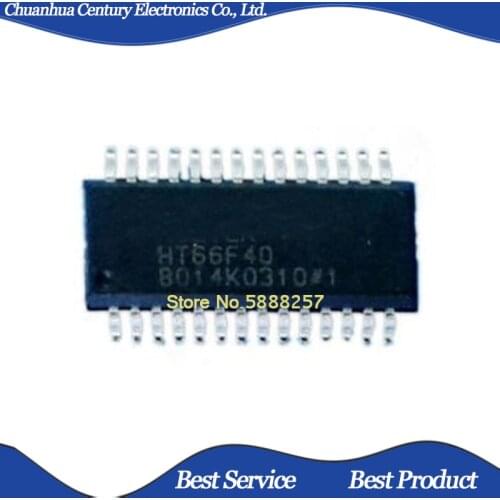 2 pcs/lot HT66F40 SSOP28 Original and New In Stock