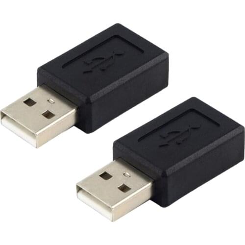 2x Micro USB Female to USB2.0 A Male Converter Connector Adapter for Laptops