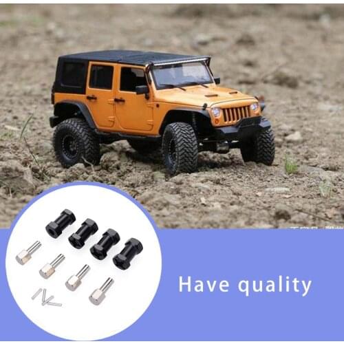 4pcs 25mm 20mm Extension Connector 12mm Wheel Hub Hex Drive Adapter for 1/10 RC Car Climbing Crawler for SCX10 for Wraith