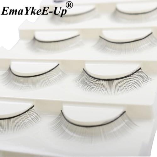 5boxes 50pcs Practice False Eyelashes Natural Training Lashes for Eyelash Extension Beginners Teaching Lashes Makeup Tools