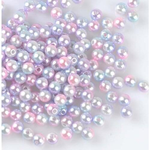 5mm 1000pcs Mixed Pearl Beads Acrylic Spacer Ball Round Beads Fit Jewelry Handmade DIY 2017 New YKL0555-5