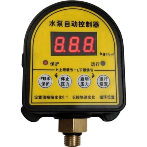 Digital display pressure automatic switch Intelligent water pump pressure controller 220V for domestic water pump water shortage