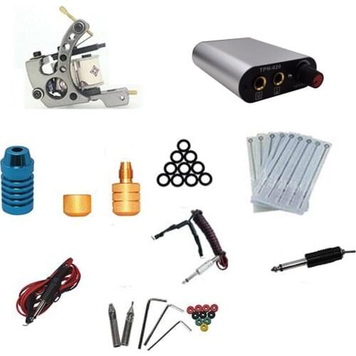 Makeup Power Supply Rotary Machine Gun Kit Eyebrow Lip Permanent Makeup Body Art Shader Liner Tattoo Grips Needles Tattoo Supply