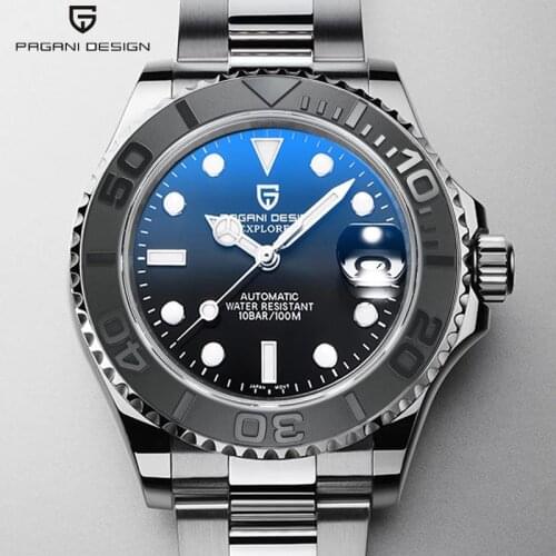 PAGANI Design Automatic Mens Mechanical Watches Sapphire Glass Top Brand Luxury Watches Mens Stainless Steel Waterproof Watch