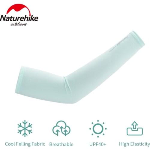Naturehike Cooling Straight Sun Protection Sleeve Fashion Summer Ice Feeling High Elasticity Arm Cover Outdoors Sport Cycling