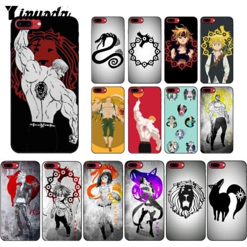 Yinuoda The Seven Deadly Sins Black TPU Soft Silicone Phone Case Cover for Apple iPhone 8 7 6 6S Plus X XS MAX 5 5S SE XR Cover