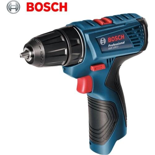BOSCH 12V GSR120-LI Power Drill DIY Lithium-Ion Battery Cordless Electric Power Driver Drill Bits Tool Woodwork Steel Drill