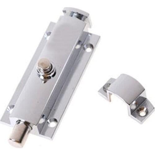 4'' Hotel Office Home Security Lock Chrome Door Lock Door Window Security Bolt Door Lock Latch Gate Cabinet Latch