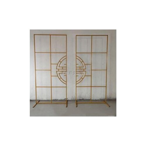 Chinese wedding props, iron screen, wedding stage background decoration, iron frame, welcome area, flower frame ornaments