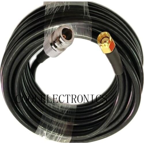 N Female to RP-SMA Male Connector RF RG58 50-3 Coaxial Coax Cable 50ohm 15/50cm 1/2/3/5/10/15/20/30m 50m