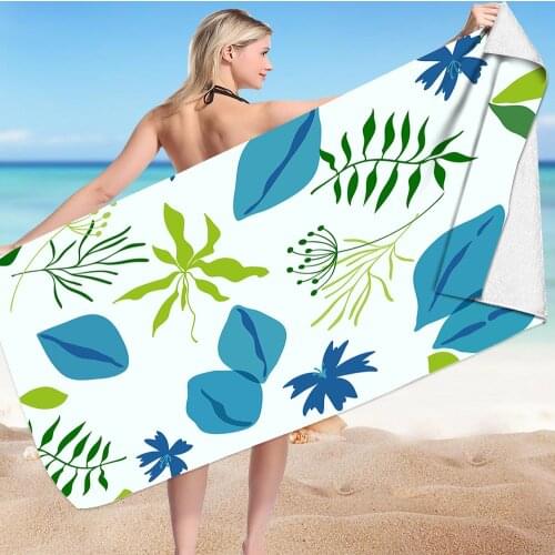 Summer Fruit Pattern Microfiber Square Beach Towel Outdoor Quick Drying Water Sport Towels Beach Lounger Chair Cover Blanket