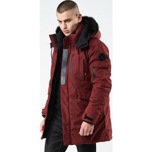 New Winter Casual Long Style Hooded Epaulet Cotton Padded Jackets Men Thick Hat Windproof Fashion Men Parka Pockets Coats