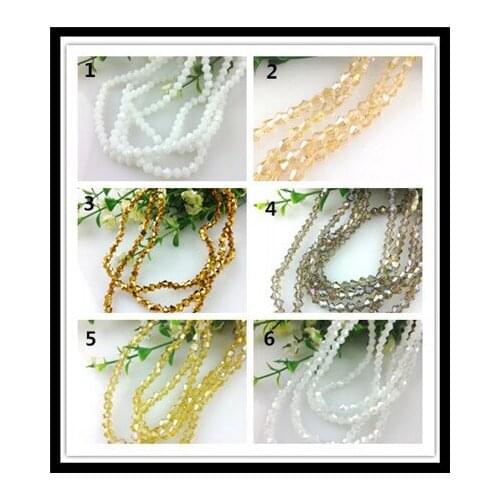 Wholesale 6mm 250Pcs Crystal Glass Faceted Bicone Loose Beads For Jewelry Making Pick 6 Colors FREE SHIPPING