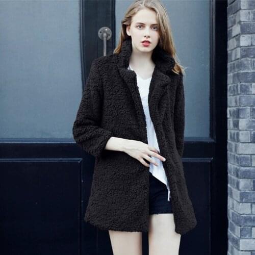 Imitation fur coat European and American imitation fur coat female foreign trade explosion autumn winter new plush leisure coat