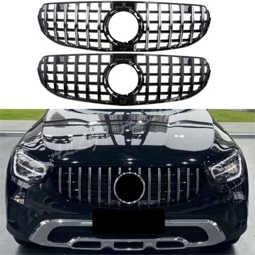 Car Front Racing Center Grille Facelift Uppeer Bumper Grill For Mercedes Benz W253 X253 GLC Class 2020 General GTR
