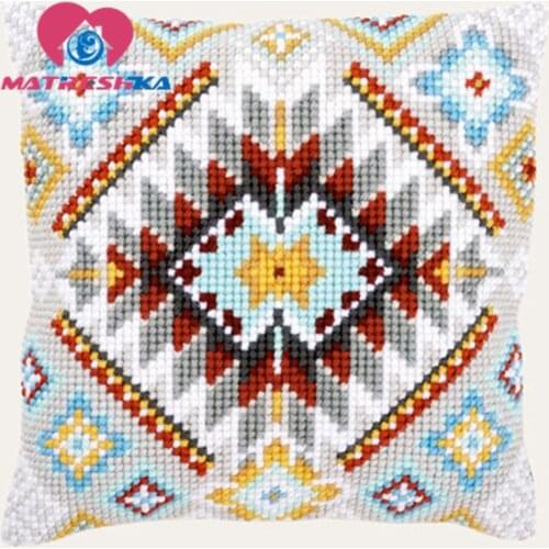 Horse cross-stitch pillow latch hook rug kitsembroidery carpet hook needlework button package crafts do it yourself home decor