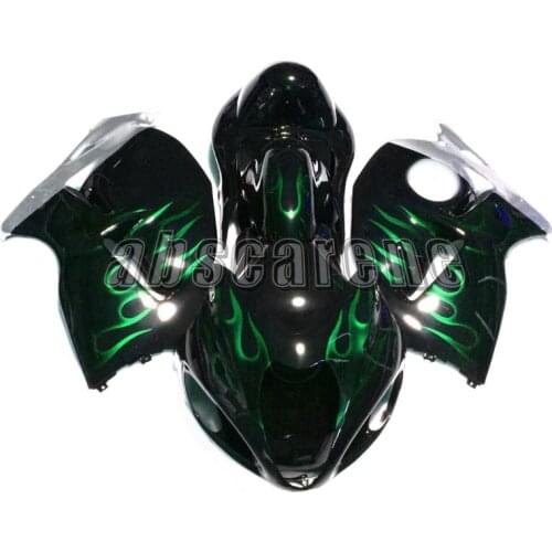 Full Fairings for Suzuki GSXR1300 1997 - 2007 GSXR 1300 97 98 99 00 01 02 03 04 05 06 07 Injection ABS Plastic Black Green Flame