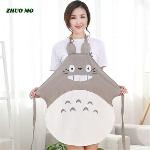 Cute Totoro apron Nursing sleeves lot Antifouling Waterproof cloth Fashion favorite for mom Cooking oil-proof for Kitchen