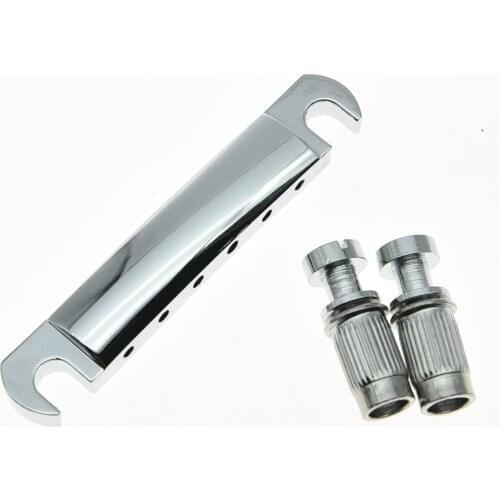 LP Guitar Tune-o-Matic Tailpiece Stop Bar Fits Les Paul SG Chrome