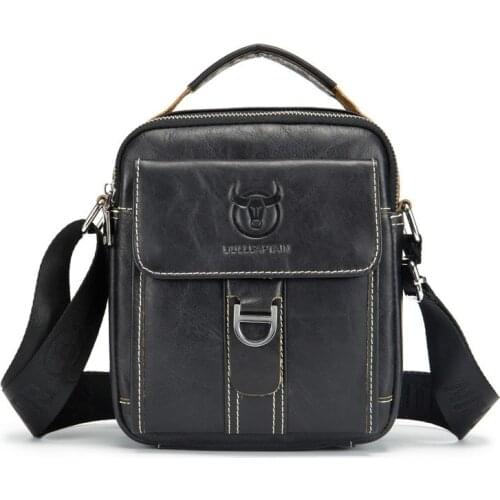Small Brand Genuine Leather Men Shoulder Bag Classic Vintage Bag Style Casual Mens Messenger Bags Promotion Male Crossbody Bag