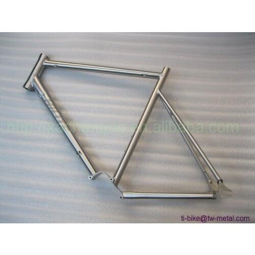 Titanium Track Bicycle Frames with Gear Box Custom Titan Single Speed Bike Frame with Taper Head Tube High Quality Track Frame
