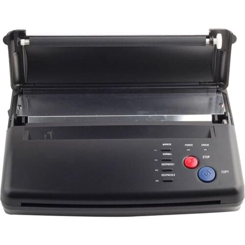 US Plug Professional Black Tattoo Transfer Machine Thermal Printer Copier Tattooist Tattoo Shop Accessories
