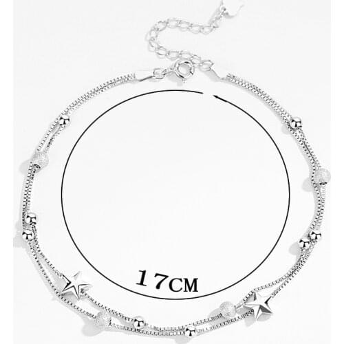 Beadsnice 100% silver jewelry 925 sterling bohemian anklet bracelet necklace high quality ID 40353