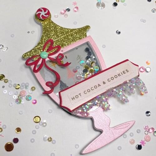 ZFPARTY Bonjar Candy Shaker Metal Cutting Dies Stencils for DIY Scrapbooking Decorative Embossing DIY Paper Card