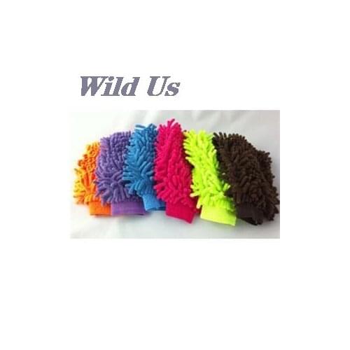 1PC Cleaning Towel Double Sided Mitt Microfiber Car Auto Dust Washing Cleaning Glove Towel Random Color