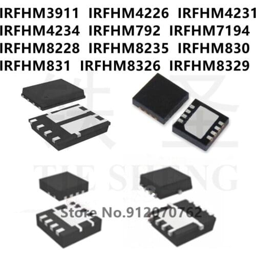 10PCS/LOT IRFHM3911 IRFHM4226 IRFHM4231 IRFHM4234 IRFHM792 IRFHM7194 IRFHM8228 IRFHM8235 IRFHM830 IRFHM831 IRFHM8326 IRFHM8329