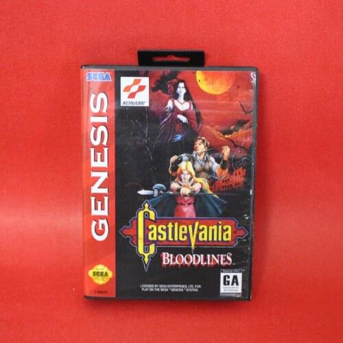 Castlevania The New Generation 16 bit MD Game Card For Sega Genesis Mega Drive With Retail Box