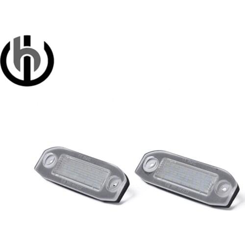 2x LED License Number Plate Light White LED Light(CA237) For Volvo C70 S40 S60 V50 V60 V70 XC60 XC90