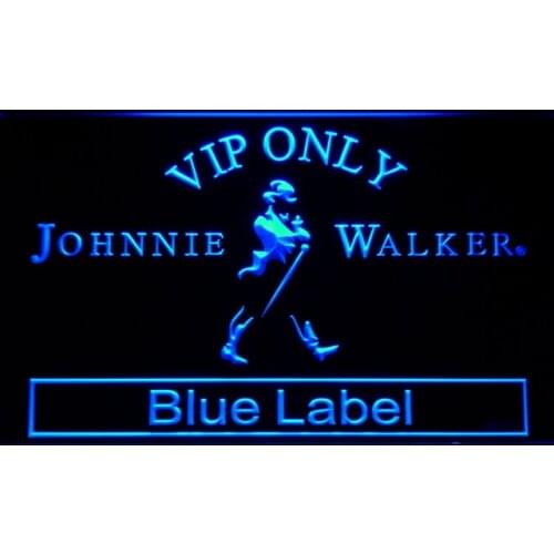 480 VIP Only Johnnie Walker Blue Label LED Neon Light Signs