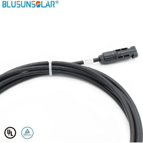 5 pcs /Lot Solar PV Connector with 5 Meter 4 mm2 12 AWG 17FT Solar Extension Cable With Connector CFP418-5BK