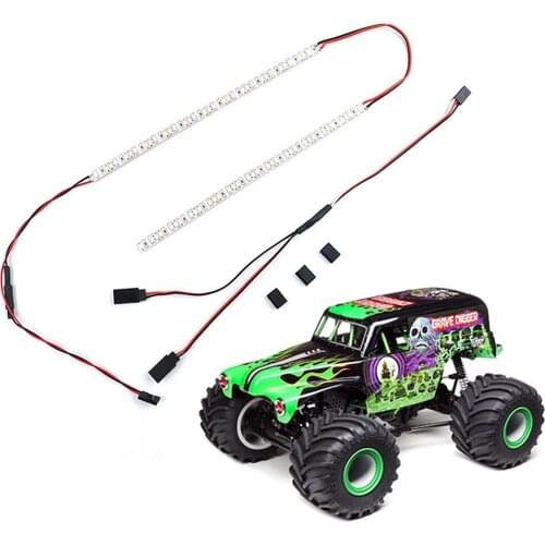 Car Decorative Light Bar Strip Lamp 24 LED Lamp Beads for LOSI LMT 4WD Solid Axle Monster RC Truck Upgrade Parts
