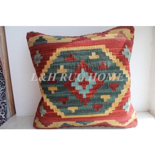 Free Shipping 45x45cm (18"x18") handmade Kilim Woolen pillow, Turkish pillow cushion, Romantic exotic style, NO INSERTION