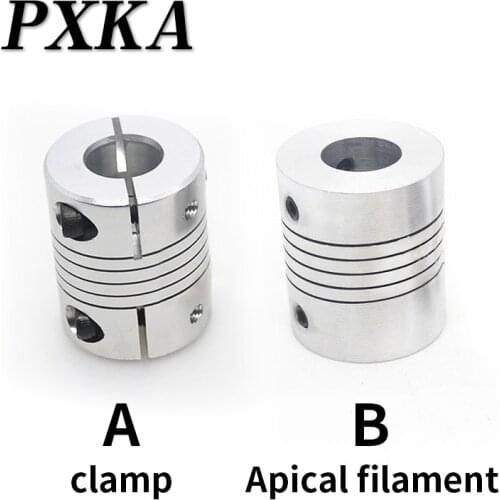 D20l25 aluminum alloy elastic printer coupling winding top wire clamping motor encoder 5 / 6 / 8 / 10mm