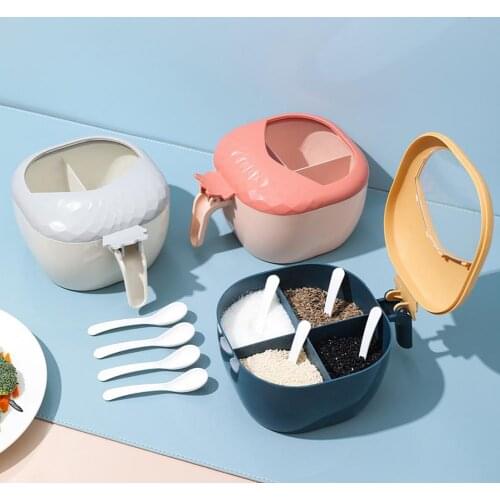 Seasoning Pot Seasoning Box Kitchen Seasoning Bottle Condiment Bottle Jar Container Spice Jars Container Salt and Pepper Shakers