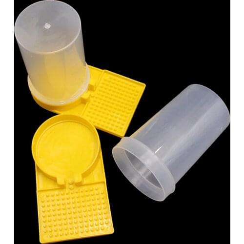 10PCS Beekeeping feeder rearing honey bee feeders feeding drinker bottle plastic tool drinking water waterer fountain supplies
