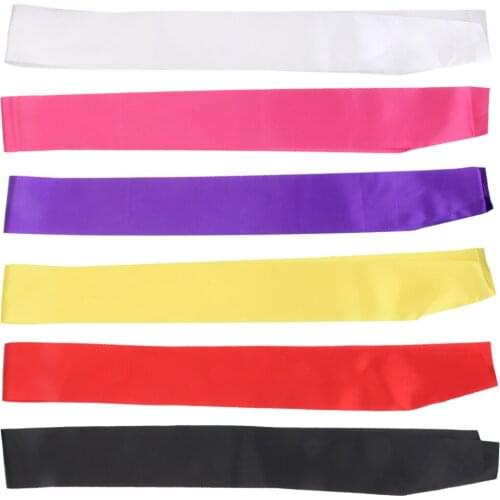 Blank Satin Plain Etiquette Belt DIY Fashionable Hen Night Decoration Birthday Baby Shower Party Supplies Retirement Sash 79cm