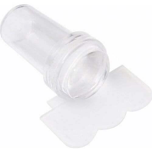 DIY Nail Art Stamping Set, Nail Stamp Scraper Marshmallow Jelly Silicon Transparent Option Manicure Kit for Image