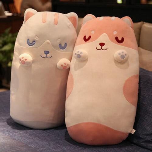 New 45/60cm Cute Shiba Inu Dog Plush Toy Stuffed Soft Animal Corgi Chai Pillow Christmas Gift For Kids Kawaii Valentine Present