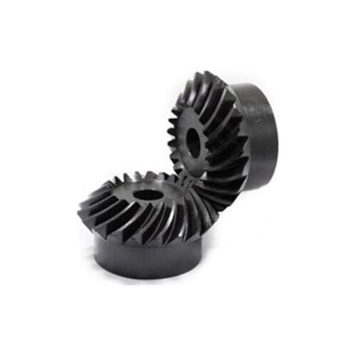Precision spiral bevel gear 2M20 teeth 1:1 spiral bevel gear one pair