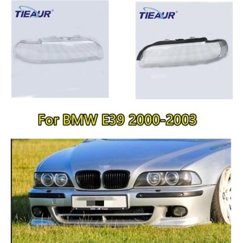 Headlight Headlamp Clear Lens Auto-Shell-Cover for E39 Transparent Glass Lens Cover 2000-2003 Replacement DIY
