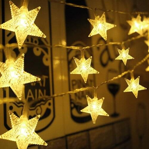 Thrisdar Christmas Star String Light 10M 20M 30M 50M Outdoor Plug in Fairy String Light Wedding Party Tree Twinkle Garland Light