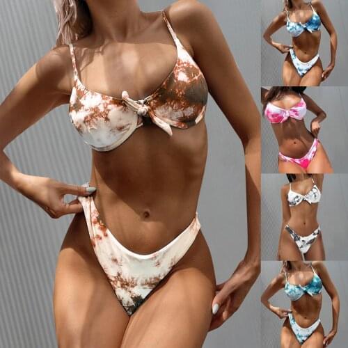 Sagace split sexy tie dye womens Bikini Swimsuit maillot de bain femme bikinis 2021 women Women clothing suit