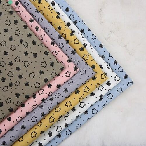 50cm*150cm Star Printed Fabric 100% Polyester Cloth Sewing Quilting Fabrics for Patchwork Needlework DIY Handmade Material