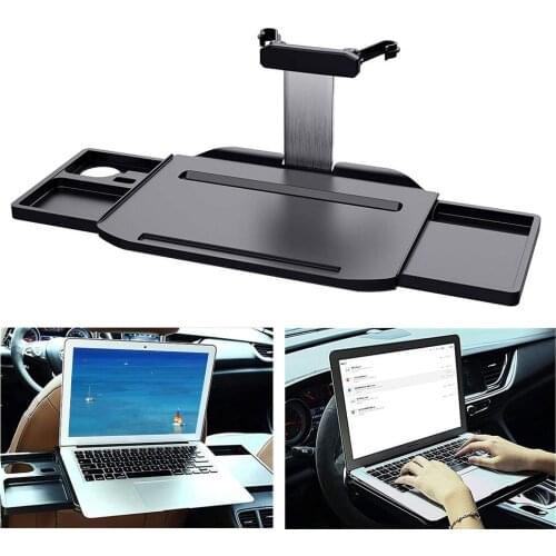 Universal Car Laptop Desk Mount Stand Steering Wheel Eat Work Drink Food Coffee Goods Tray Board Dining Table Holder