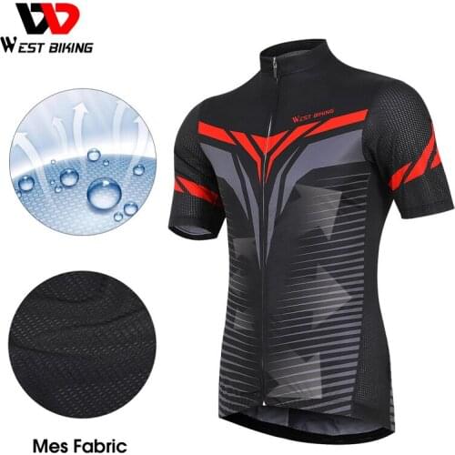 WEST BIKING Cycling Jersey 2021 Pro Bicycle Team Clothing Breathable Quick Dry Maillot Ciclismo Summer Bike Bicycle Shirt Men