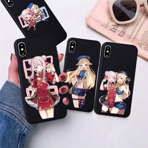 Japan Cute Virtual Idol HimeHina Silicone Soft Shell Phone Case for IPhone 11 Pro XS Max X XR 7 8 6 Plus Matte Matte Phone Cover